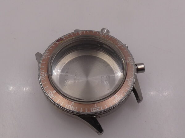 Longines CASSA COMPLETA Big Eye Skin Diver Cronografo 7981-2 FADED BEZEL Vintage Movimento 30CH Acciaio