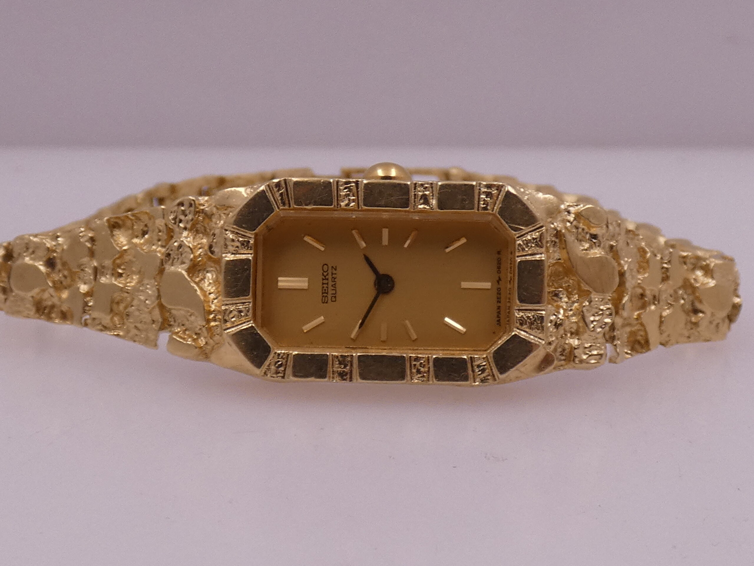 Seiko RARE Nugget Lady O62OR Oro Giallo 14Kt 80's Vintage For Ladies - immagine 4