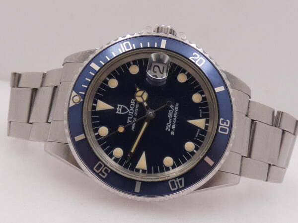 Tudor Submariner By Rolex 75090 36mm Blue Dial & Bezel MAI LUCIDATO Anno 1993 Automatico Acciaio