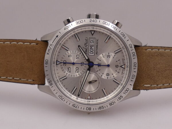 Cronografo Paul Picot Gentleman Sport Day-Date 2127S 42mm LIKE NEW BOX&PAPERS Automatico Acciaio