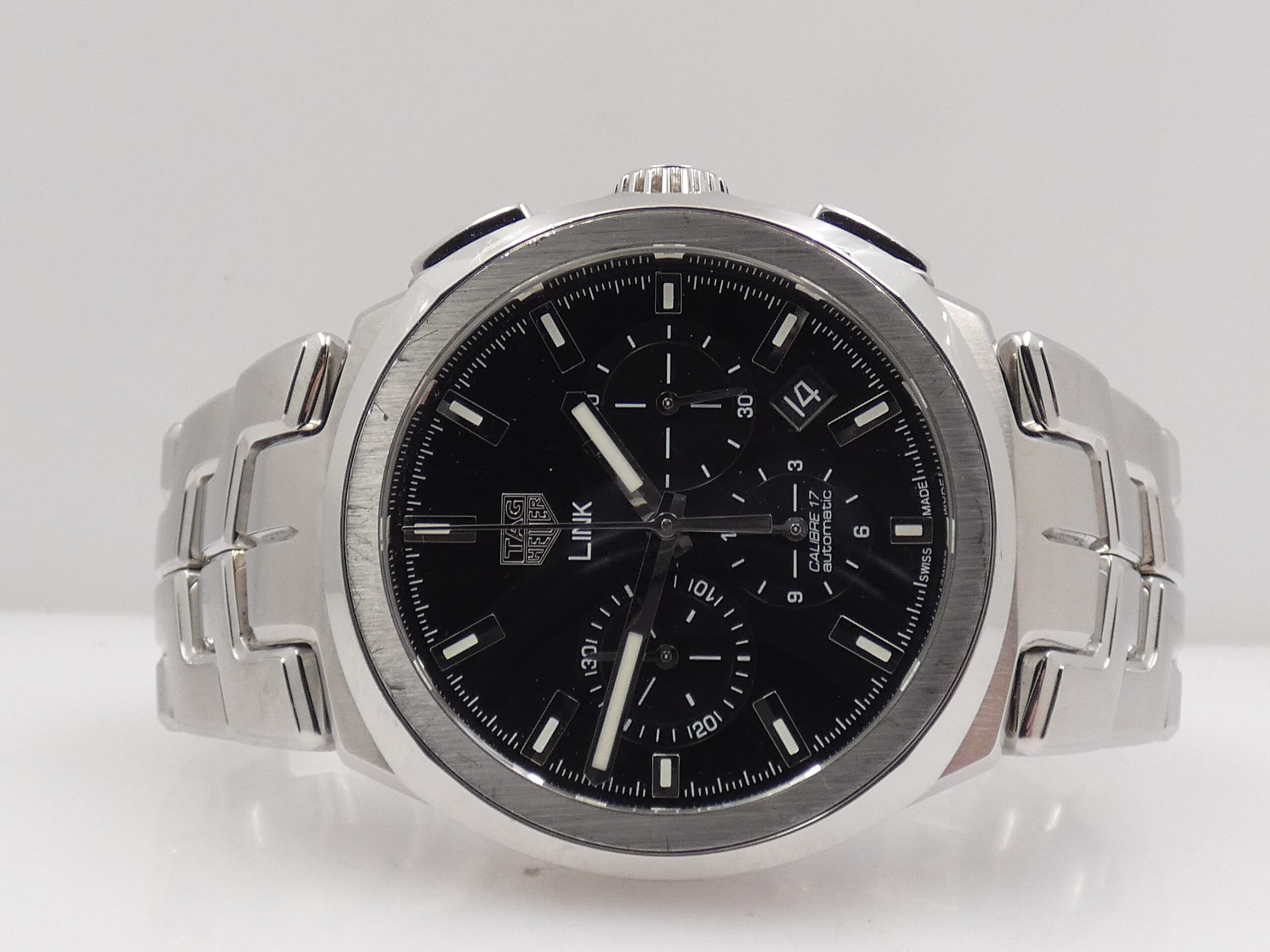 Cronografo TAG Heuer Link Calibre 17 Automatic CBC2110 With LINK BRACELET Acciaio - immagine 5