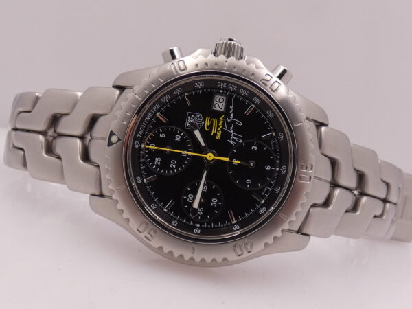 Cronografo TAG Heuer Link Ayrton Senna CT2115 WITH BOX Edizione Limitata Automatico Braccialato Acciaio Anni 2000