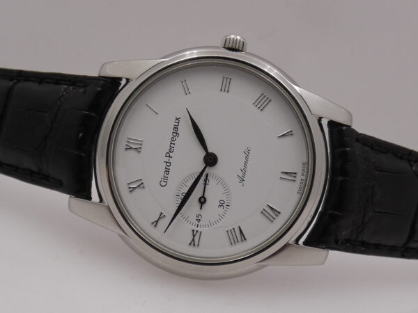 Girard Perregaux Small Second 9050 Automatico White Dial Acciaio ANNI 90 Classic Watch