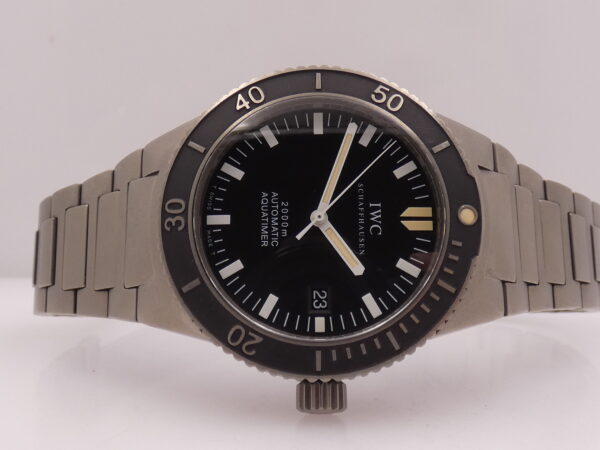 IWC Aquatimer Automatic 2000 GST 2000m IW353601 Black Dial Titanio Anni 2000 Braccialato