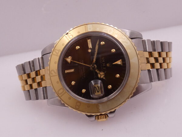 Rolex GMT-Master 16753 Brown Tiger Eye Nipple Dial Ghost Bezel ANNI 1981 18Kt Oro&Acciaio Jubilee Automatico ROOTBEER !!!