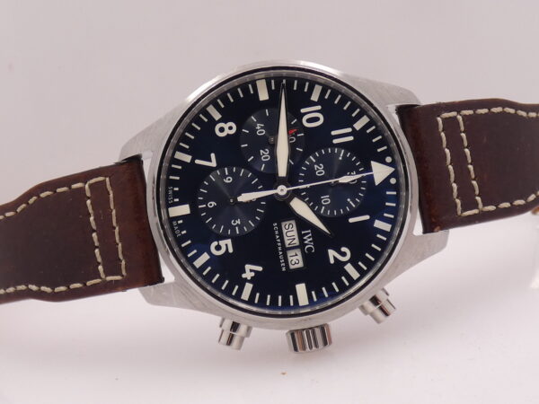 Cronografo IWC Pilot Day-Date IW3777 Edizione ' Il Piccolo Principe ' Automatico Acciaio CINTURINO SANTONI