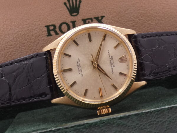 Rolex Oyster Perpetual 34 6567 Oro Massiccio 18Kt ANNO 1968 Rotore Butterfly Automatico Vintage