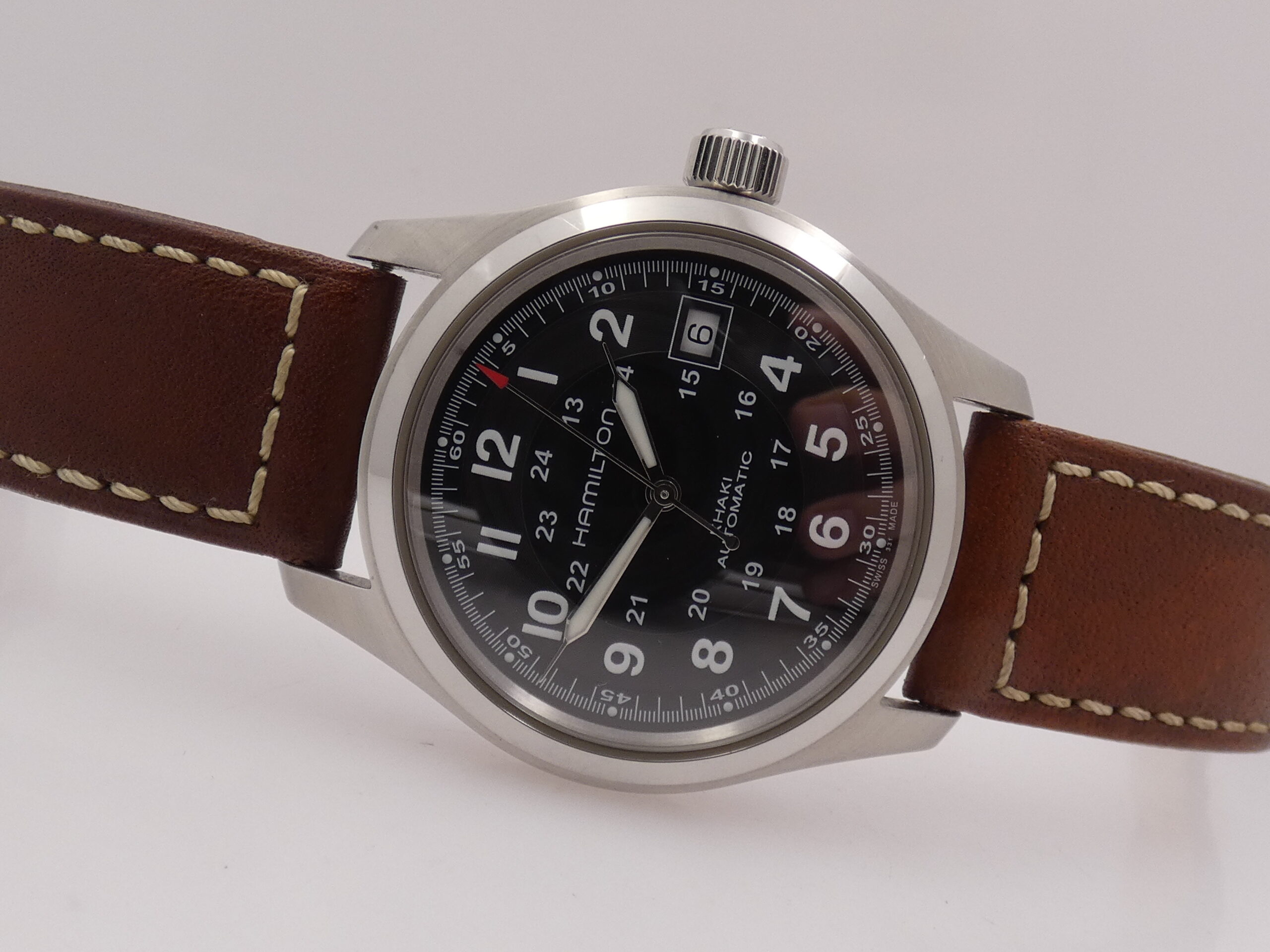 Hamilton Khaki Field Automatico LIKE NEW BOX&PAPERS Anno 2020 Acciaio Ref. H704450 - immagine 7