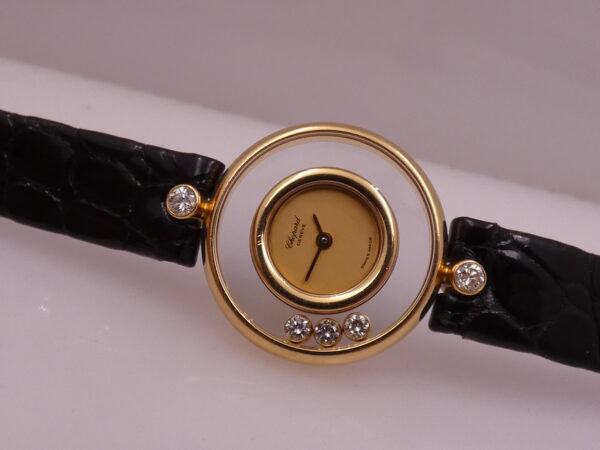 Chopard Happy Diamonds Lady 20/3929 Oro Massiccio 18Kt Floating Diamonds Dial Anni 2000