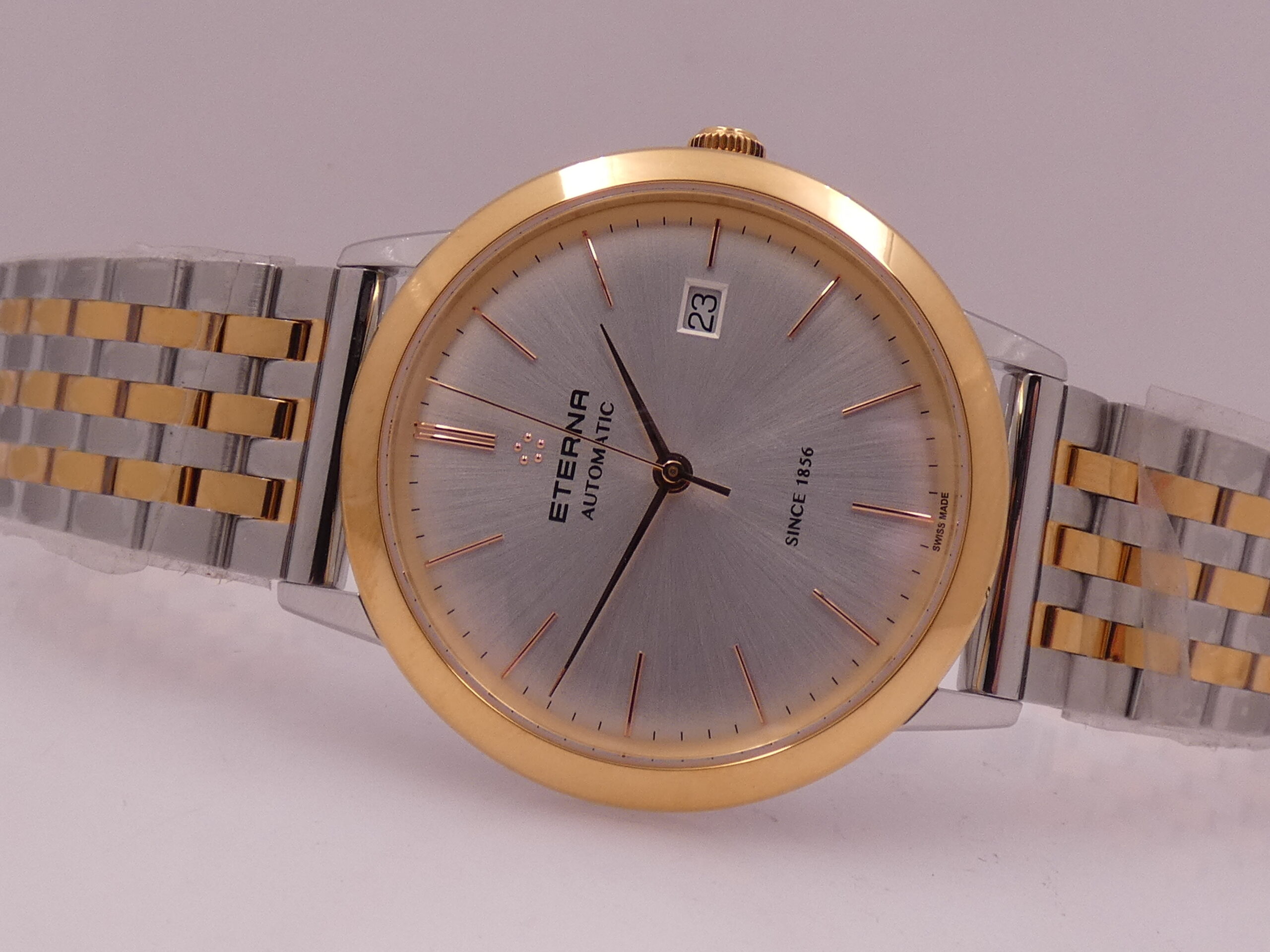 Eterna Eternity Acciaio&18Kt Rose G.F. Automatico NEW BOXPAPERS Anno 2024 Ref. 2700.53.11.1737 Mai Indossato - immagine 6