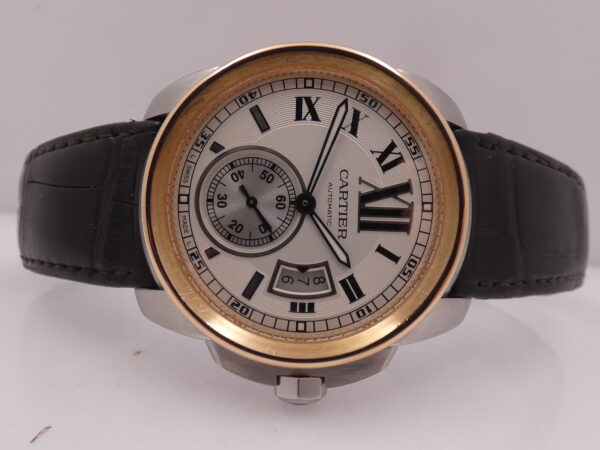 Cartier Calibre de Cartier 3389 Ghiera Oro Rosa 18Kt WITH PAPERS Anno 2013 Automatico Acciaio W7100039
