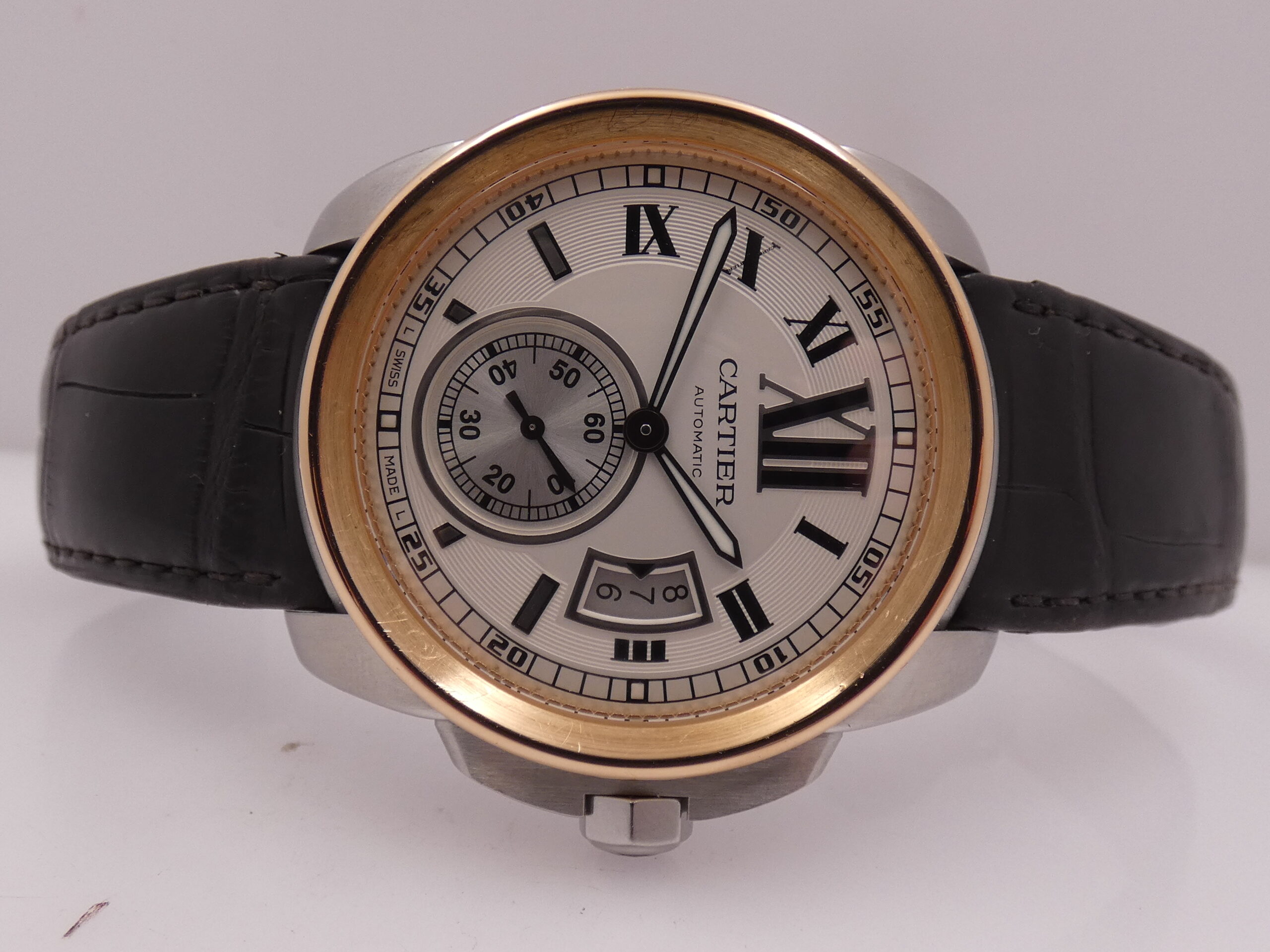 Cartier Calibre de Cartier 3389 Ghiera Oro Rosa 18Kt WITH PAPERS Anno 2013 Automatico Acciaio W7100039 - immagine 6