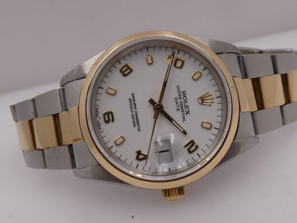 Rolex Oyster Perpetual Date 15203 Acciaio&Oro 18Kt Gold ANNO 1997 Automatico Oyster Bracelet