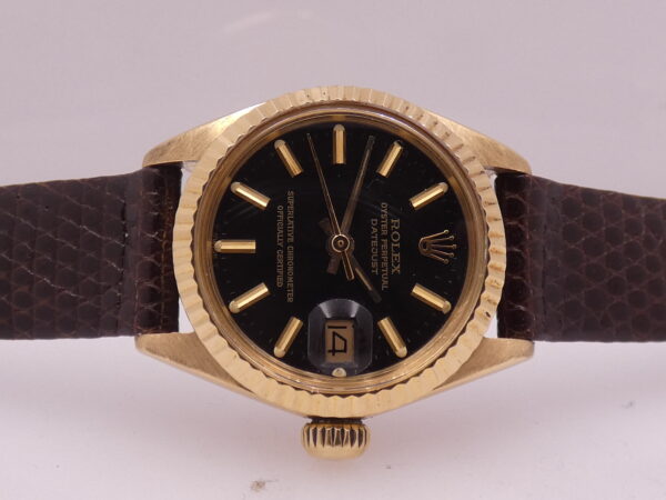 Rolex Lady-Datejust 6916 GILT DIAL Oro Massiccio 18Kt ANNO 1973 Automatico Wonderful Watch