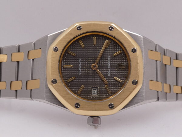 Audemars Piguet Royal Oak Lady Mid-Size 14470 Automatico Acciaio & Oro 18Kt With BOX Grey Dial ANNI '90 For Ladies