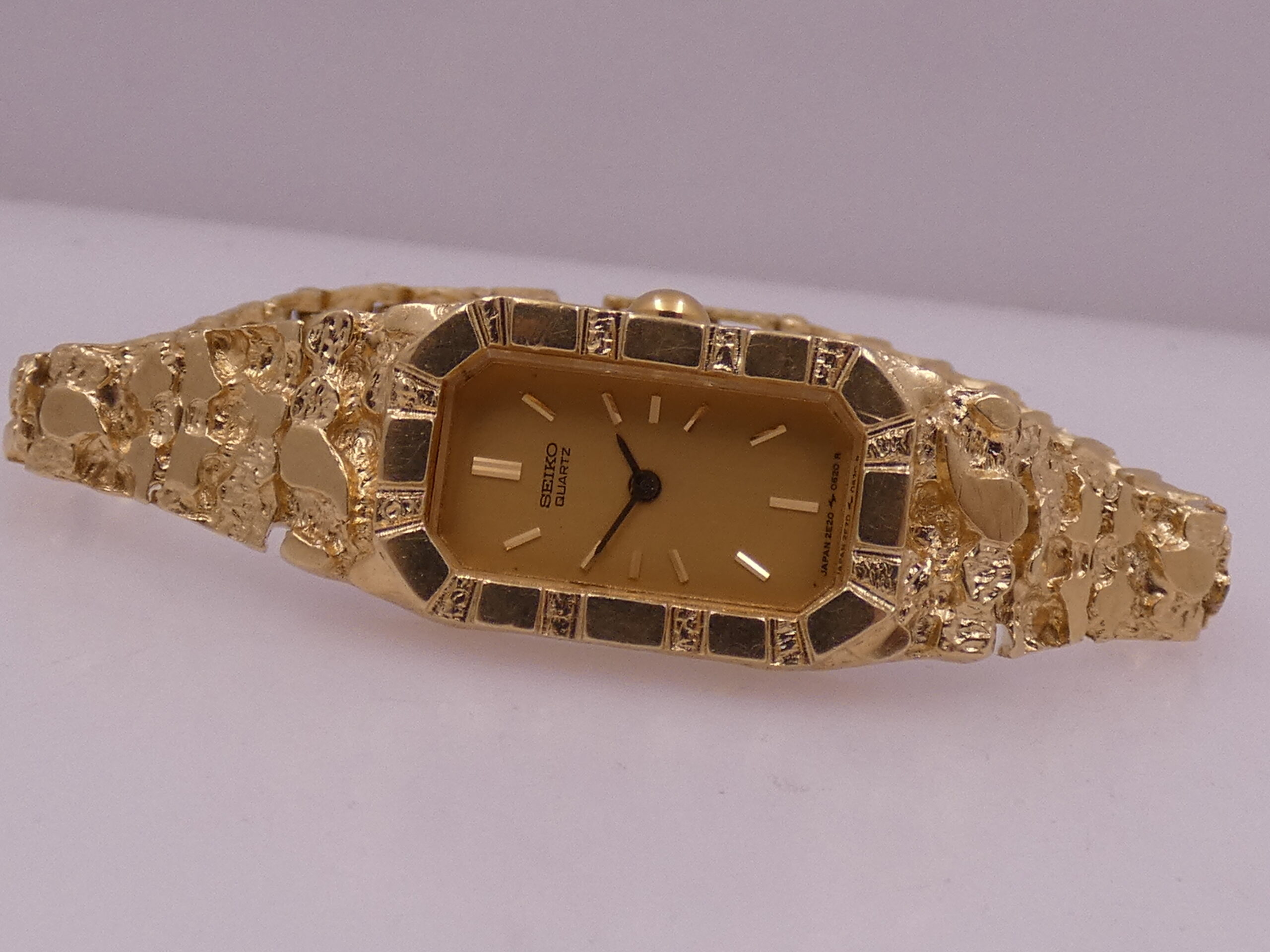 Seiko RARE Nugget Lady O62OR Oro Giallo 14Kt 80's Vintage For Ladies - immagine 5