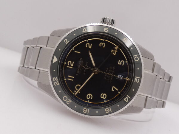 Longines Zulu Time GMT LIKE NEW BOX PAPERS & COSC GREEN Bezel Anno 2024 Automatico Acciaio L3.802.4