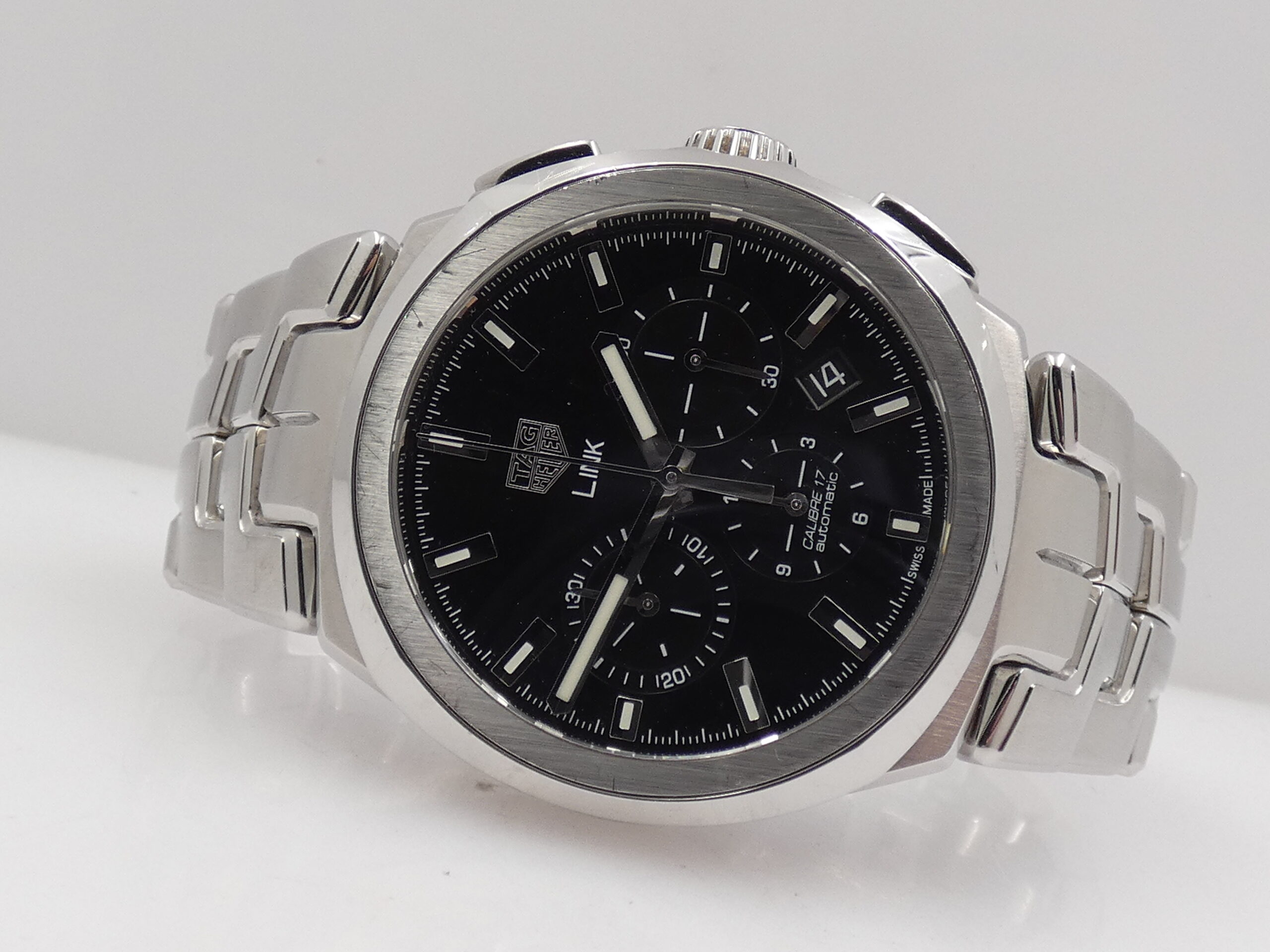 Cronografo TAG Heuer Link Calibre 17 Automatic CBC2110 With LINK BRACELET Acciaio - immagine 6