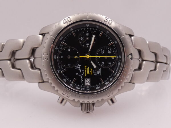 Cronografo TAG Heuer Link Ayrton Senna CT2115 WITH BOX Edizione Limitata Automatico Braccialato Acciaio Anni 2000