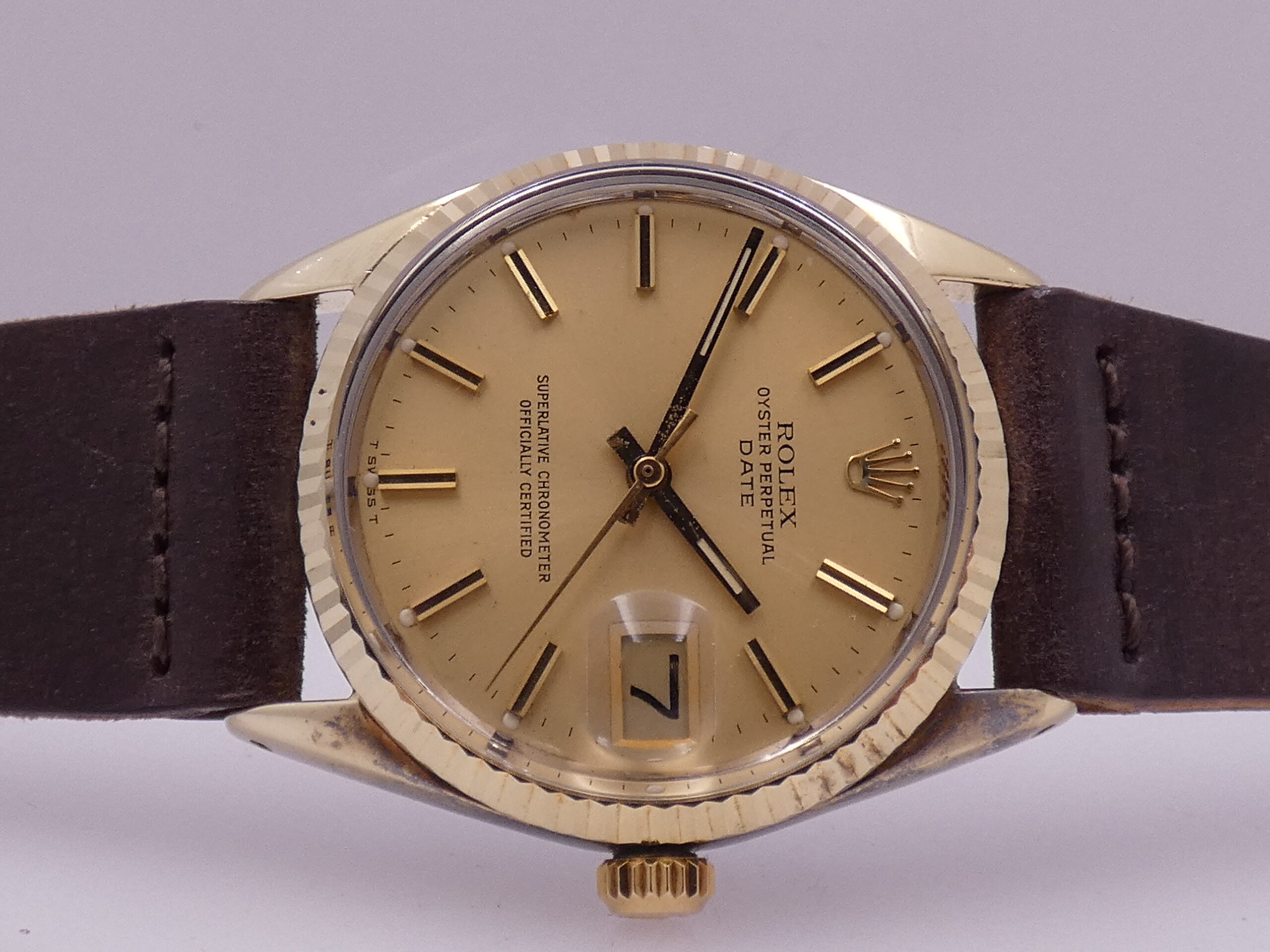 Rolex Rare 1550 Automatico Laminata Oro 18Kt ANNO 1977 Vintage - immagine 7