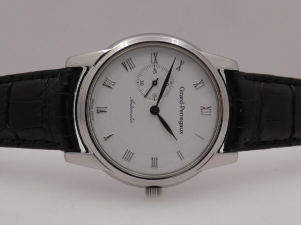 Girard Perregaux Small Second 9050 Automatico White Dial Acciaio ANNI 90 Classic Watch