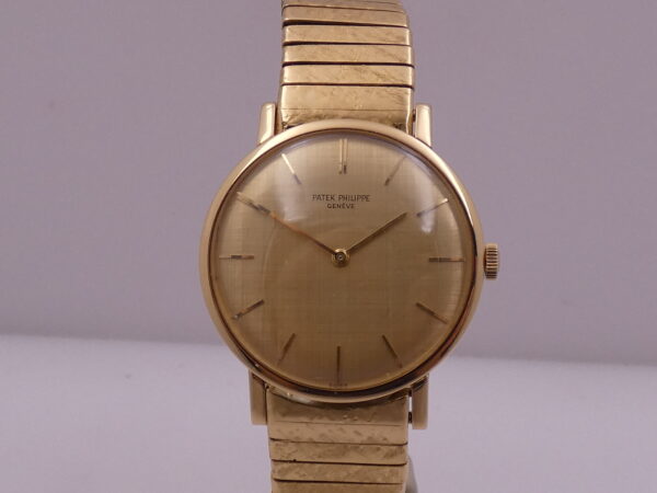 Patek Philippe Calatrava 3426 Bracciale Bark Oro Massiccio 18Kt Texured Dial ANNO 1965 Manuale Vintage
