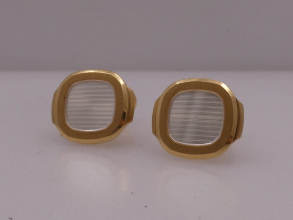 Patek Philippe Gemelli Nautilus da Uomo Madreperla & Oro Massiccio 18 Kt Ref. 205.9057J3