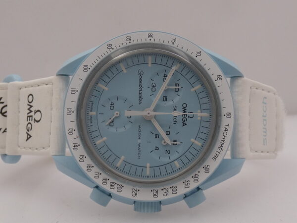Cronografo Swatch Moonswatch x Omega "Mission To Uranus" WITH BOX Bioceramic Case Ref. SO33L100 Edizione Speciale