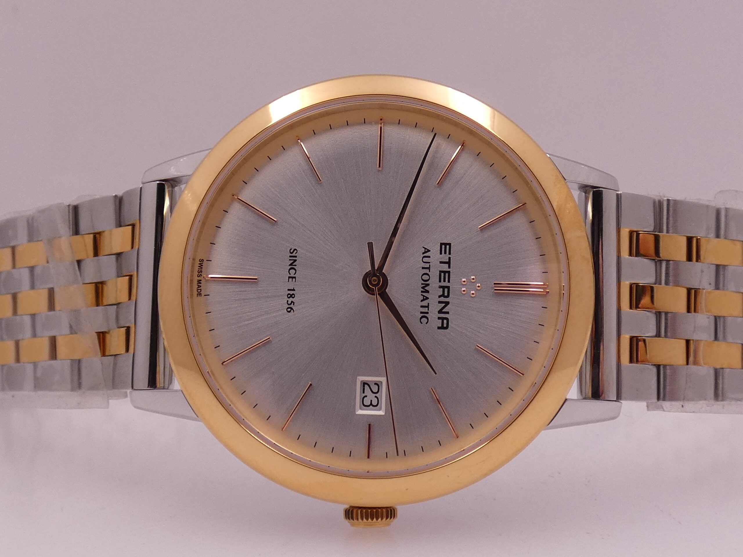 Eterna Eternity Acciaio&18Kt Rose G.F. Automatico NEW BOXPAPERS Anno 2024 Ref. 2700.53.11.1737 Mai Indossato - immagine 7