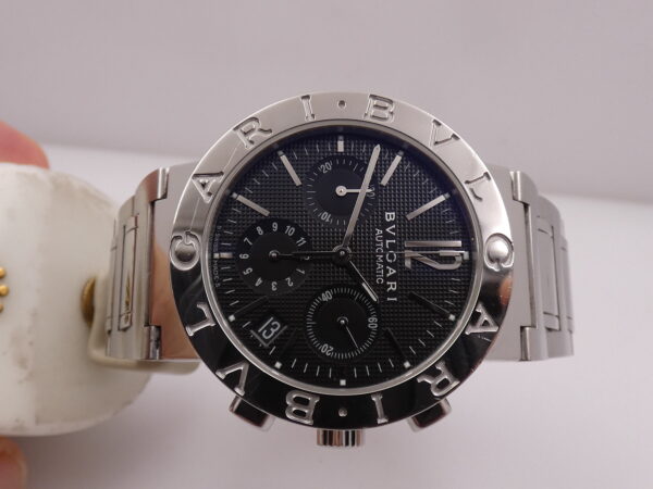 Cronografo Bulgari Bulgari BB 38 SS CH Honeycomb Dial Automatico Braccialato Acciaio ANNI 2000