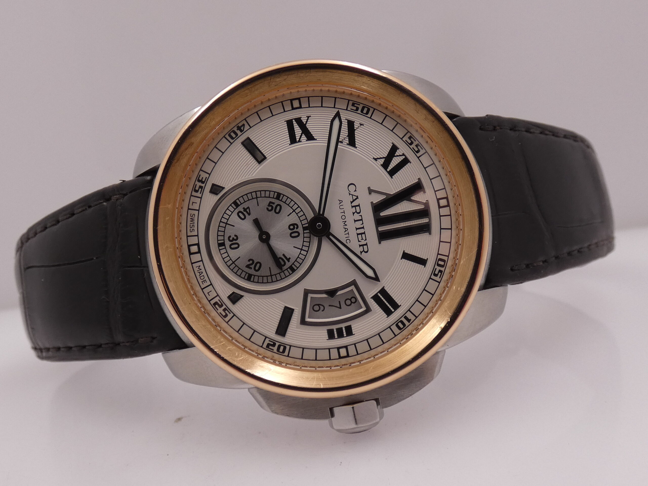 Cartier Calibre de Cartier 3389 Ghiera Oro Rosa 18Kt WITH PAPERS Anno 2013 Automatico Acciaio W7100039 - immagine 7