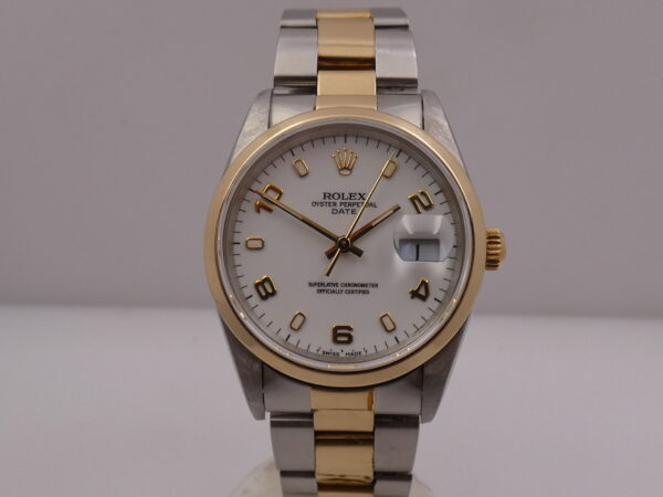 Rolex Oyster Perpetual Date 15203 Acciaio&Oro 18Kt Gold ANNO 1997 Automatico Oyster Bracelet