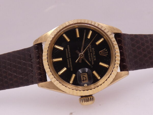 Rolex Lady-Datejust 6916 GILT DIAL Oro Massiccio 18Kt ANNO 1973 Automatico Wonderful Watch