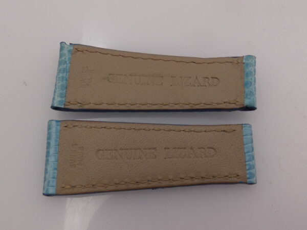 Cinturino Originale Rolex TURCHESE Per DAYTONA BEACH NUOVO Lucertola Pregiata 20x55mm