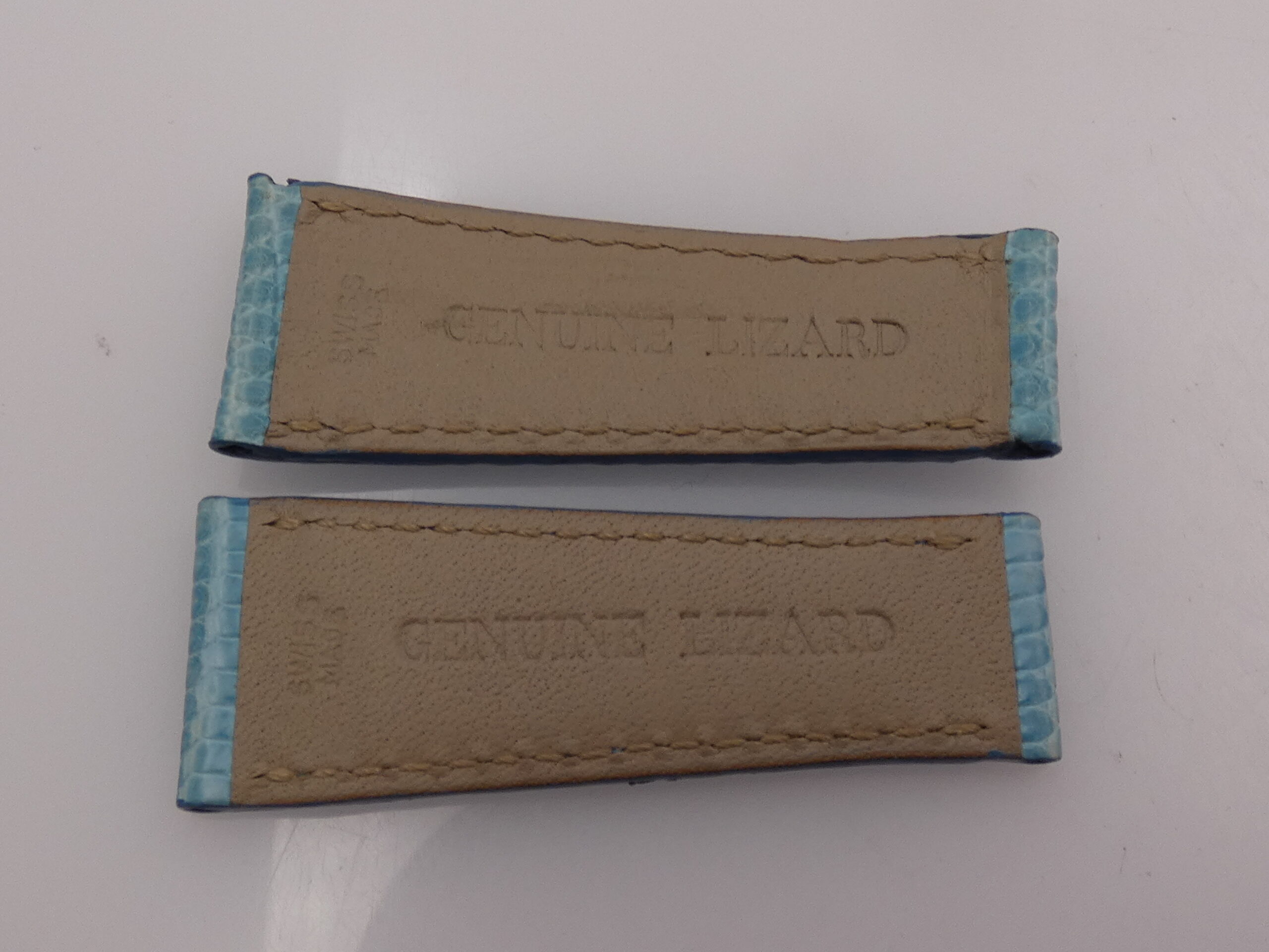 Cinturino Originale Rolex TURCHESE Per DAYTONA BEACH NUOVO Lucertola Pregiata 20x55mm - immagine 3