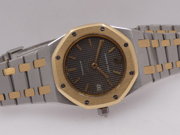 Audemars Piguet Royal Oak Lady Mid-Size 14470 Automatico Acciaio & Oro 18Kt With BOX Grey Dial ANNI '90 For Ladies