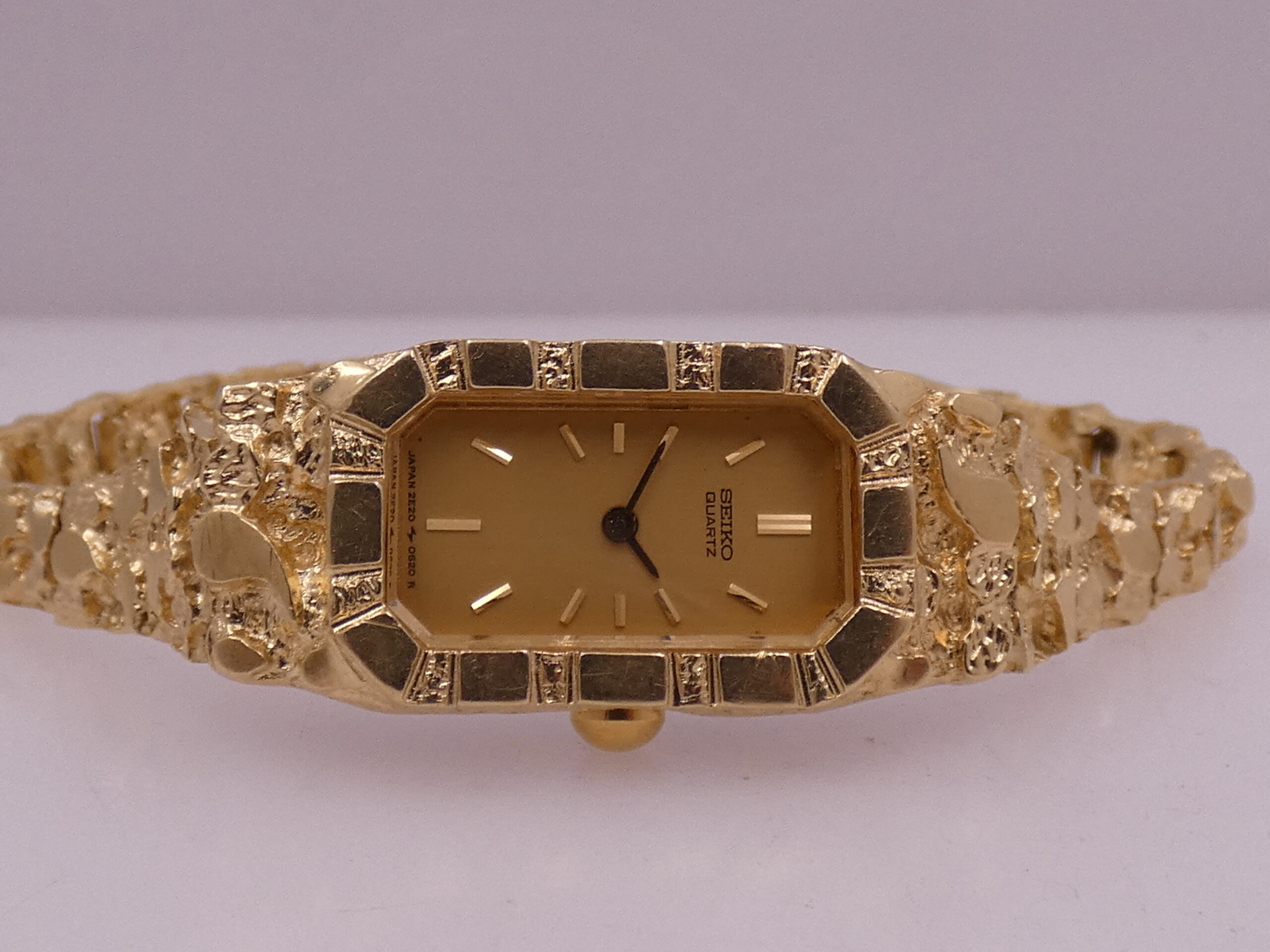 Seiko RARE Nugget Lady O62OR Oro Giallo 14Kt 80's Vintage For Ladies - immagine 6