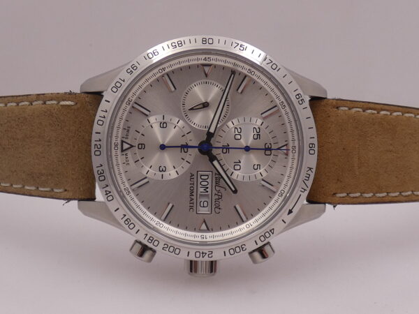 Cronografo Paul Picot Gentleman Sport Day-Date 2127S 42mm LIKE NEW BOX&PAPERS Automatico Acciaio