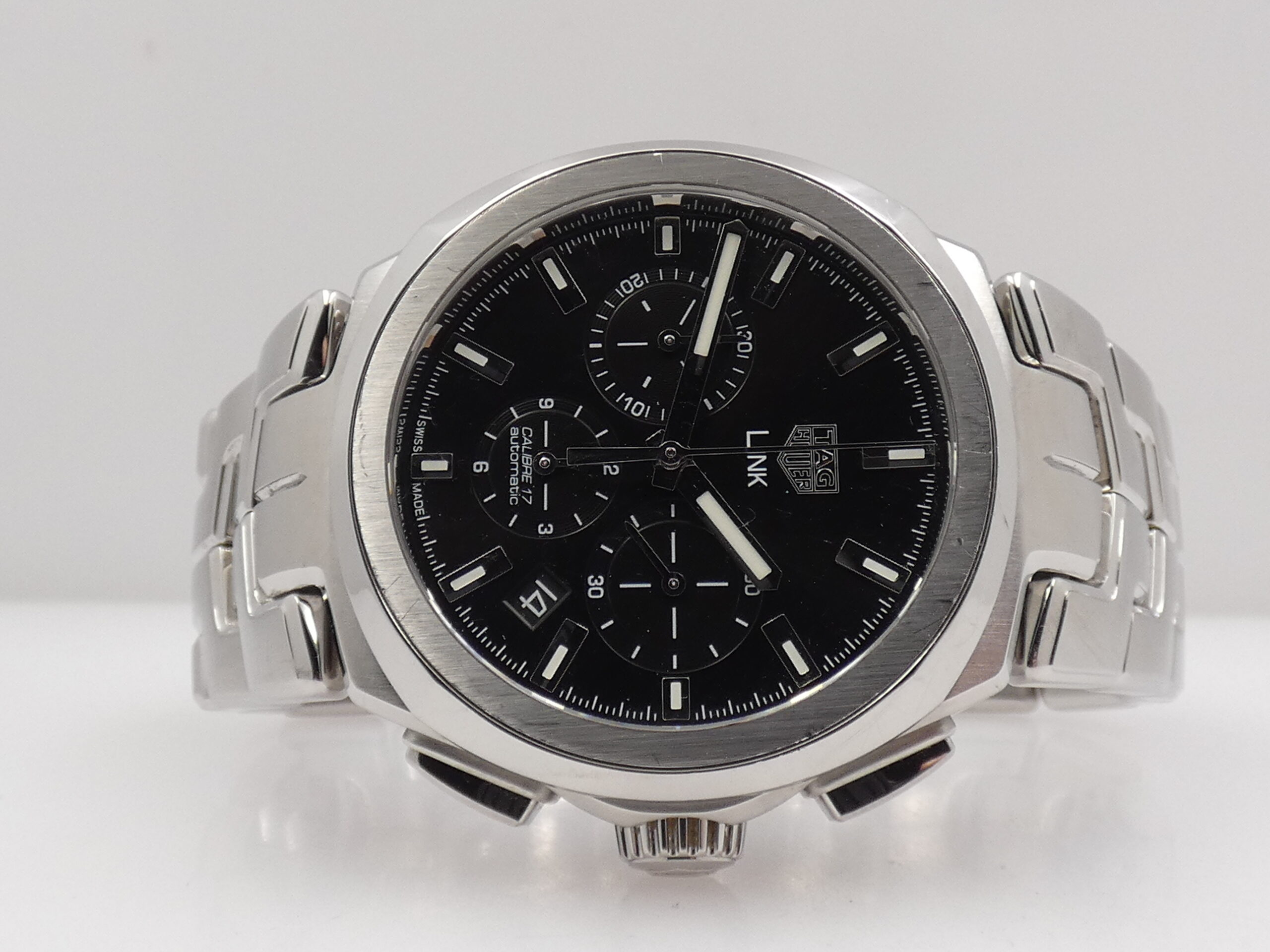 Cronografo TAG Heuer Link Calibre 17 Automatic CBC2110 With LINK BRACELET Acciaio - immagine 7