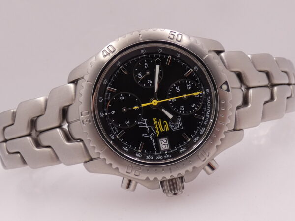Cronografo TAG Heuer Link Ayrton Senna CT2115 WITH BOX Edizione Limitata Automatico Braccialato Acciaio Anni 2000