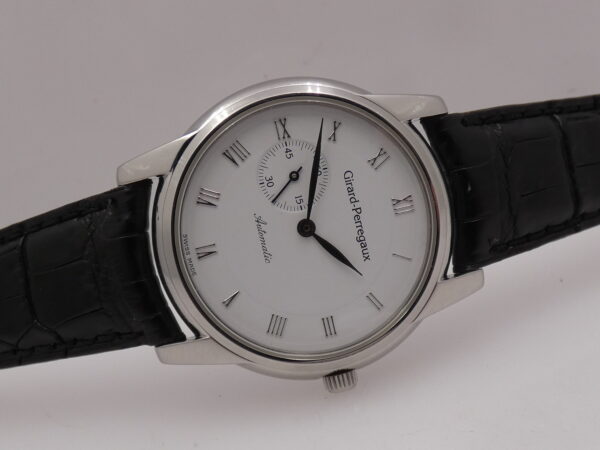 Girard Perregaux Small Second 9050 Automatico White Dial Acciaio ANNI 90 Classic Watch