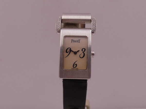 Piaget Protocole Lady 5322 Oro Bianco 18Kt & Anse Factory Diamonds M.O.P. DIAL ANNI 2000