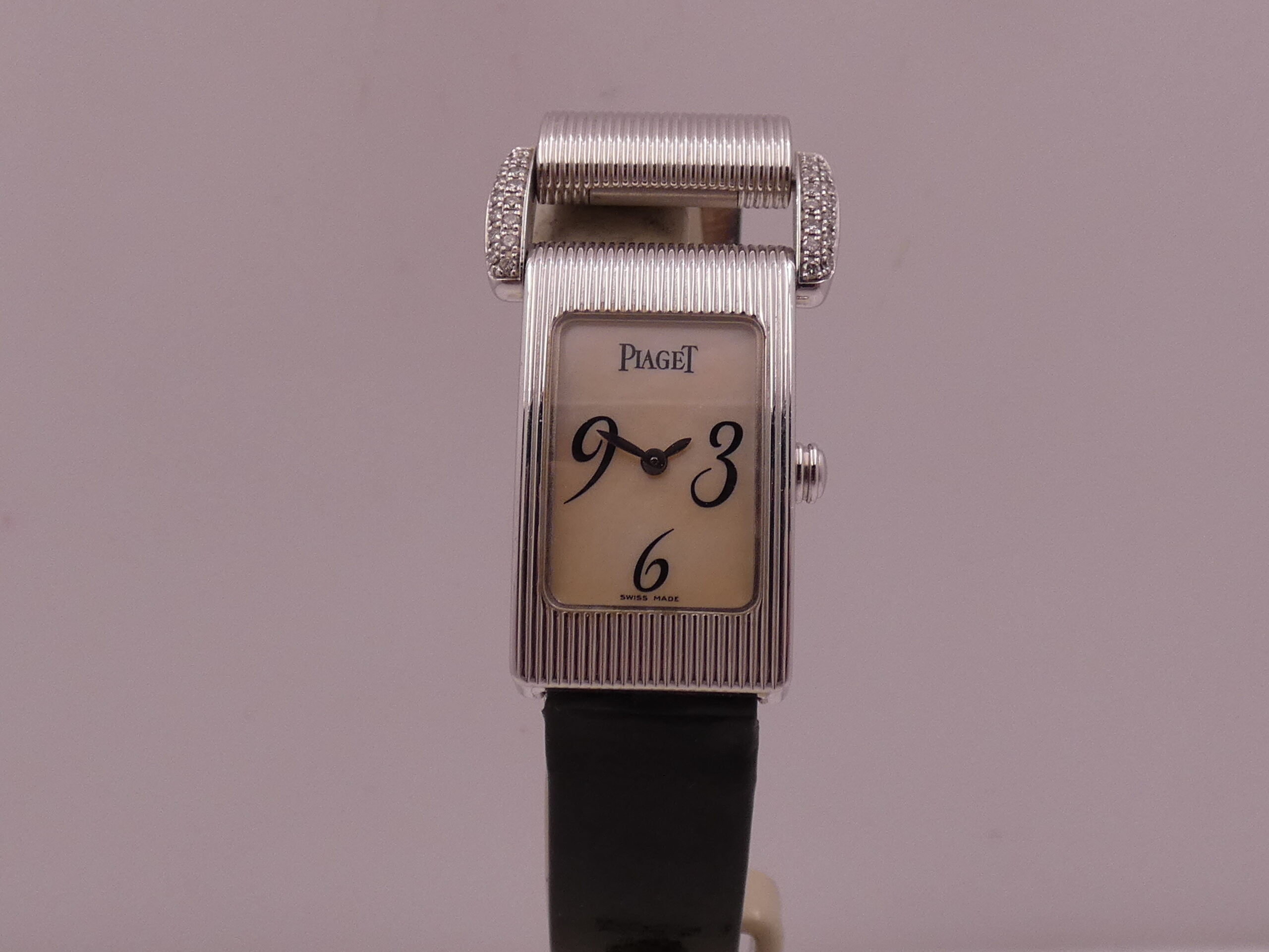 Piaget Protocole Lady 5322 Oro Bianco 18Kt & Anse Factory Diamonds M.O.P. DIAL ANNI 2000 - immagine 8
