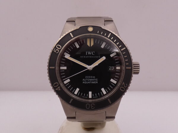 IWC Aquatimer Automatic 2000 GST 2000m IW353601 Black Dial Titanio Anni 2000 Braccialato