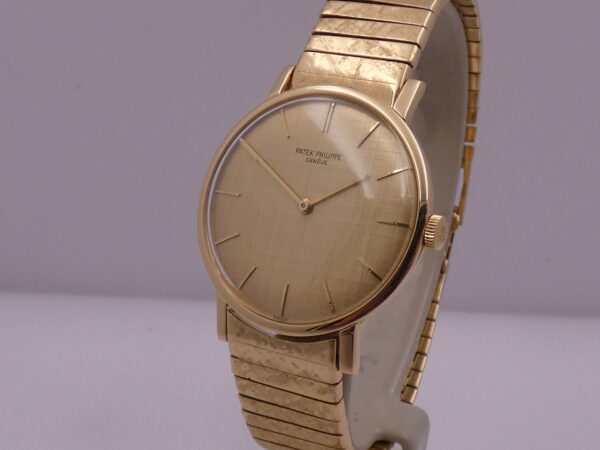 Patek Philippe Calatrava 3426 Bracciale Bark Oro Massiccio 18Kt Texured Dial ANNO 1965 Manuale Vintage