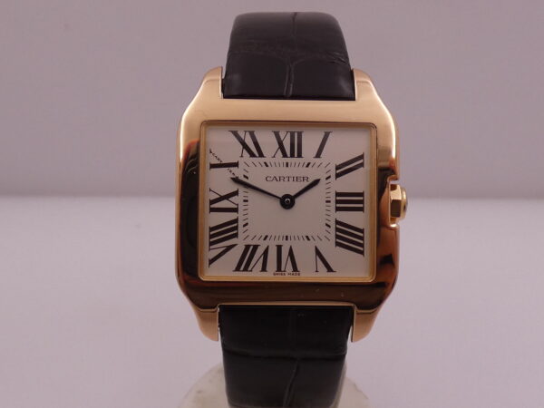 Cartier Santos Dumont 30mm 2788 Oro Rosa 18Kt LIKE NEW BOX&PAPERS Anno 2018 Ref. W2009251