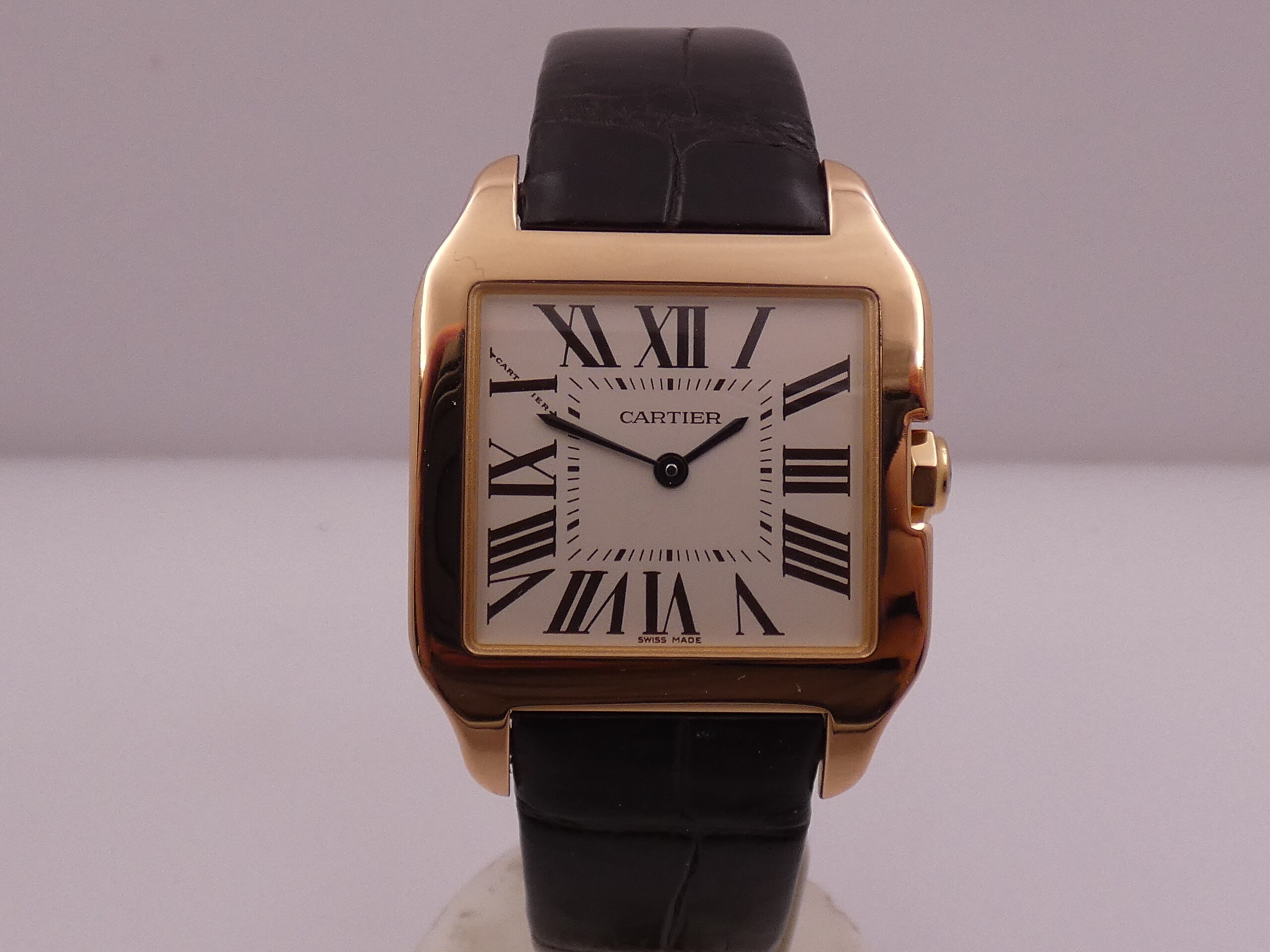 Cartier Santos Dumont 30mm 2788 Oro Rosa 18Kt LIKE NEW BOX&PAPERS Anno 2018 Ref. W2009251 - immagine 8