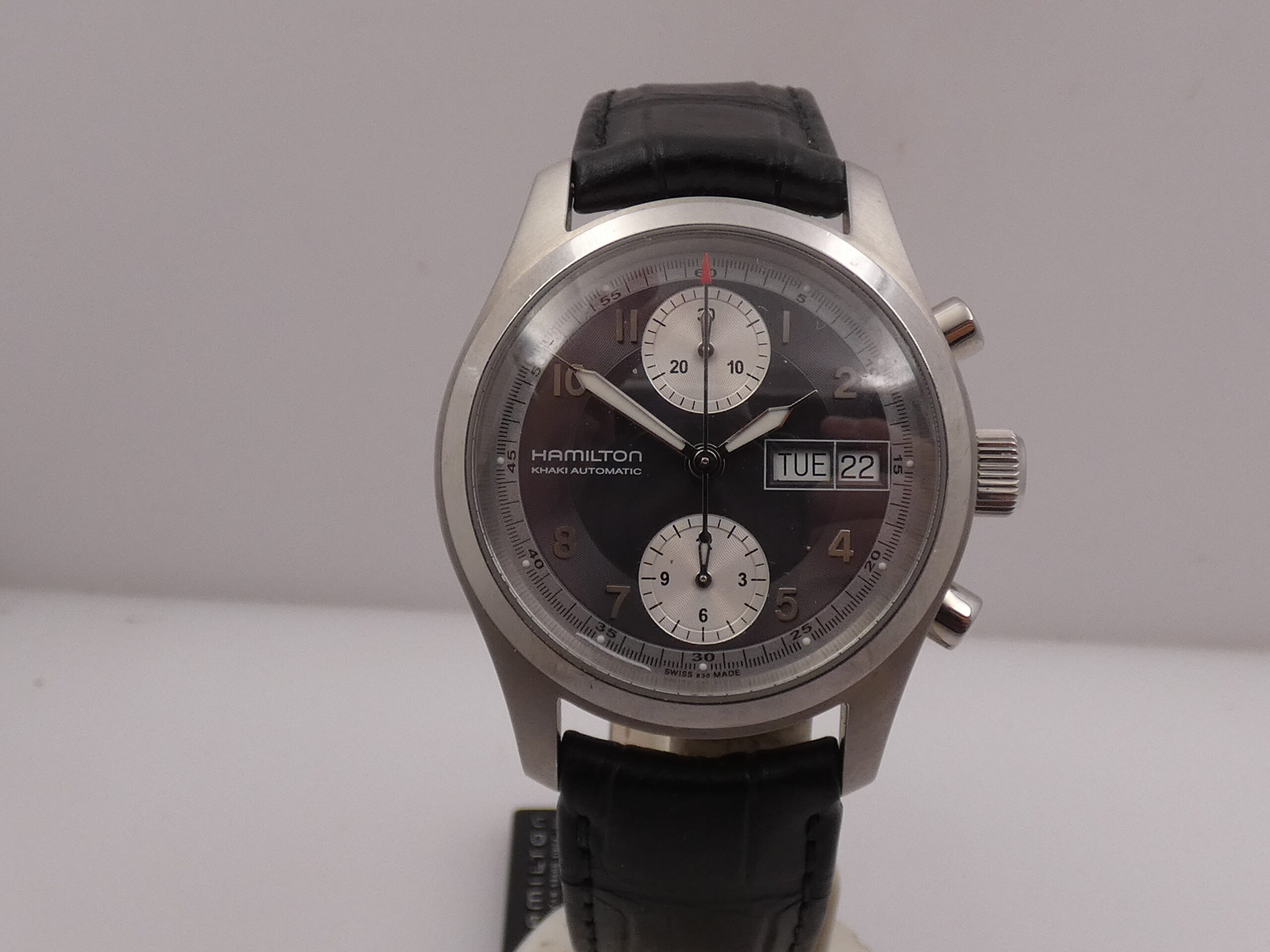 Cronografo Hamilton Khaki Field Day Date NEW BOX&PAPERS Automatico Acciaio Ref. H71466583 - immagine 8