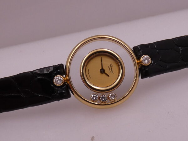 Chopard Happy Diamonds Lady 20/3929 Oro Massiccio 18Kt Floating Diamonds Dial Anni 2000