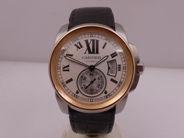 Cartier Calibre de Cartier 3389 Ghiera Oro Rosa 18Kt WITH PAPERS Anno 2013 Automatico Acciaio W7100039